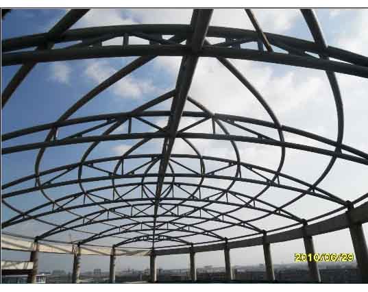 十堰中煤朔州宾馆管桁架工程